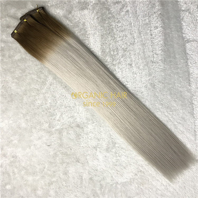 Human flat weft ombre color on sale X152